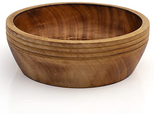 Beautiful Handmade 6x2 cms, Decorative Mango Wood Snack Serving Bowl For Dry Fruits Chips Coffee Table Countertop Display Key Bowl Tableware Kitchen Living Room Home Decor Accents Dinnerware (Antique)
