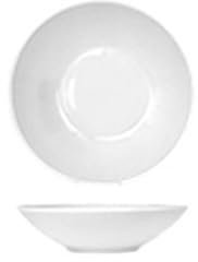 summa Pack de 6 platos hondos coupe blancos 18cm - Colección Alba - Platos de Porcelana de altas prestaciones - Diseño elegante - Uso en casa y restaurantes