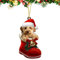 Weihnachtsbaum-Hundeanhänger | Cartoon-Acryl-Hunde-Ornament – Dekorationszubehör aus Acrylmaterial für Decke, Kaminsims, Auto und Tür