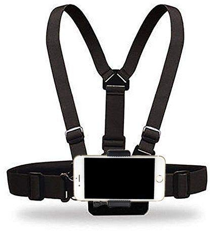 Yoogeer - Arnés con Soporte para teléfono móvil en el Pecho con Pinza para Smartphone para iPhone X 8 7 6 + Samsung Galaxy Note LG Sony