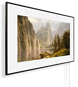 Könighaus Infrarot Bildheizung – HD Qualität mit TÜV SÜD + 5 Jahre Herstellergarantie ? schwarzer Rahmen ? inkl. Smart Thermostat & App - 1000 Watt - Museumsbild: 01