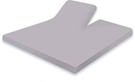 Elegance Splittopper Hoeslaken Jersey Katoen Stretch - licht grijs 180x210/220cm