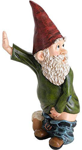 MEYENG Gnomo da Giardino, Gnomi da Giardino Figure, Statua Nano da Giardino in Poliresina, Resistenti alle Intemperie Figure Nane da Giardino, Statua dello Gnomo da Giardino Ornamenti