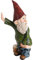 MEYENG Gnomo da Giardino, Gnomi da Giardino Figure, Statua Nano da Giardino in Poliresina, Resistenti alle Intemperie Figure Nane da Giardino, Statua dello Gnomo da Giardino Ornamenti