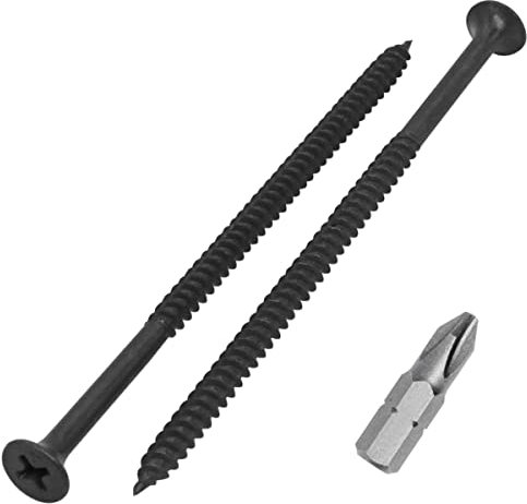 SKIR'CO Lot de 40 vis pour cloison sèche, finition phosphatée, 4,2 x 90 mm, filetage fin, tête trompette Phillips