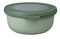 Mepal - Multi Bowl Cirqula Round - Contenitori Plastica con Coperchio - Adatto come contenitore ermetico per Frigo, microonde, Congelatore e piatti da portata - Ciotole Cucina - 350 ml - Nordic sage