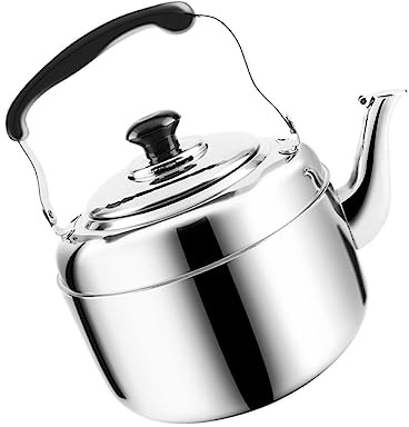 Ciieeo Bollitore Acciaio Inossidabile Kettle Con Manico Antiscottatura Per Gas Elettrico e Induzione Per Tè e Facile Da Pulire e Resistente Alla Corrosione