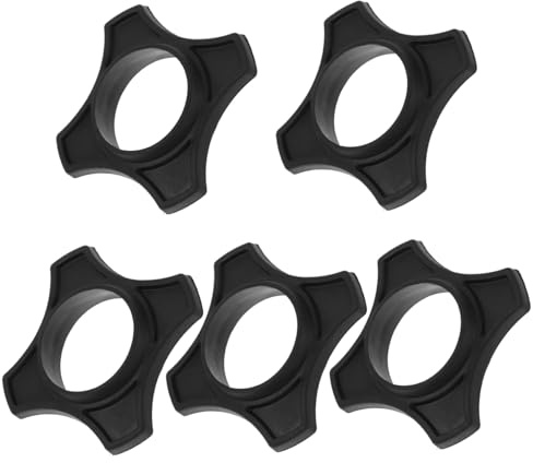 Anelli Antiscivolo per Microfono in Plastica, 5 Pezzi Neri | Protezione Contro il Rotolamento, Installazione Facile, Formato Compatto, per Ktv e Bar