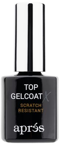 APRÉS Top Gelcoat X - 15ml - Scratch Resistant Gel Nail Polish Soak Off Top Coat Glossy Finish