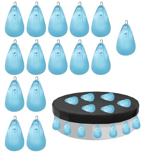 15 pezzi copertura per piscina, sacco d'acqua, sacco d'acqua, sacco per piscina, copertura per piscina, 25 x 14 cm