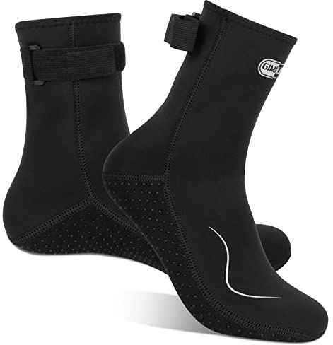 Gimilife Neopren socken, 3MM Neoprensocken Herren Damen, Neoprenschuhe Wassersocken Thermosocken Taucherschuhe für Männer Frauen Zum Tauchen, Schnorcheln, Schwimmen, Surfen, Segeln, Kajakfahren