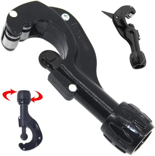 CORTA TUBOS COBRE Y PVC Cortatubos de Tipo Trinquete, Tijeras Para Cortar Tubos Multicapa, Para Corte En Fontanería Y Electricista Profesional. Máquina Cortadora De Metal, Cutter Abocardador Manual