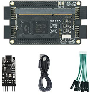 Sipeed Tang Primer 20K Lite Ext-Board Gowin GW2A FPGA GoAI Core Board Minimum System Single Board Computer Onboard 128MB Bits DDR3 RAM 828K B-SRAM Support RGB DVP PMOD DIP