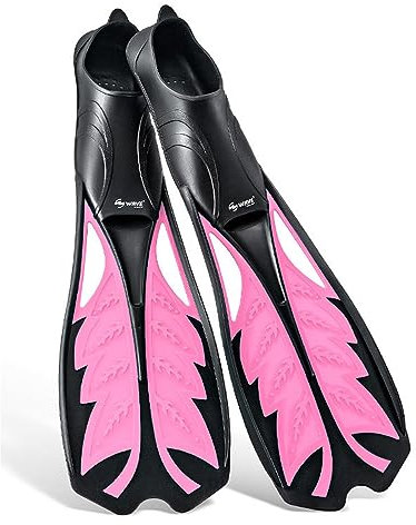 OLYSPM Schwimmflossen Taucherflossen Flossen Erwachsene mit Rutschfester Sohle und Doppeltem Drainagedesign,Schnorchelflossen zum Schnorcheln,Schwimmen,Tauchen Training