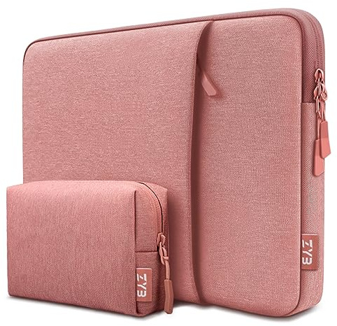 ZYB 16 Inch Laptop Sleeve Case,Shockproof Waterproof Notebook Case 16 Inch for 2021-2026 MacBook Pro 16 M5 M4 M3 M2 M1,16 Laptop Lenovo ThinkBook/IdeaPad HP Dell ASUS Acer Chromebook etc-Pink