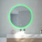 Loevschall Johannesburg LED-Badspiegel mit RGB Beleuchtung, 80 cm, Runder RGB Spiegel, Smart Mirror mit RGB Licht & Weißlicht, Touch-Steuerung, Badspiegel mit Front- und Hintergrundbeleuchtung, CRI 95