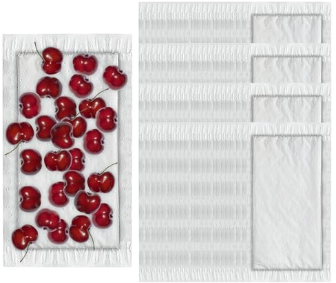 Tampone assorbente per carne | Carta da cucina assorbente Dri Lock da 100 pezzi 50/80 grammi | Forniture igieniche da cucina per mantenere gli imballaggi puliti e asciutti, tamponi assorbenti per macc