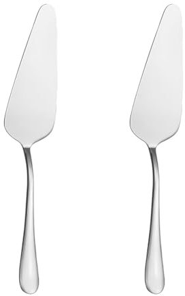 Frogetu 2 Pezzi Cake Server in Acciaio Inox,Paletta Torta,Pala per Torta in Acciaio Inox Lucido,Torta Paletta per Dolci,Server per Dolci Seghettato,per Cucina Feste Matrimoni