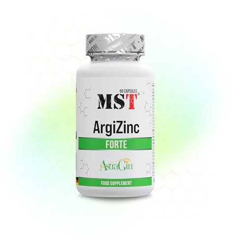 ArgiZinc® von MST® Nutrition | Aminosäure L-Arginin, Zink Bisglycinat, Selen, Kupfer, Vitamin B6 & AstraGin® | 60 vegane Kapseln für 60 Tage | Premium-Qualität – Made in Germany