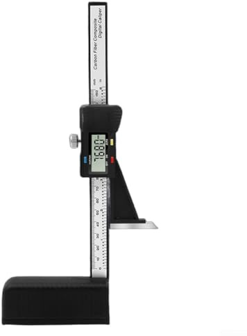 Desiumite Misuratore di altezza digitale con base magnetica, strumento di misurazione per la lavorazione del legno per tagli accurati, risoluzione 0,01 mm, pinza portatile da officina per uso in loco