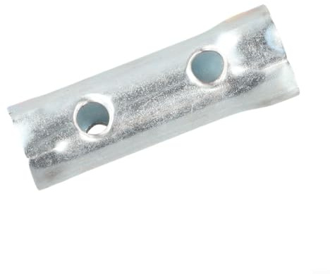 Llave de bujía de acero de doble extremo para instalación y extracción de chispas de encendido con extremos hexagonales para reparación de motocicletas (corta)