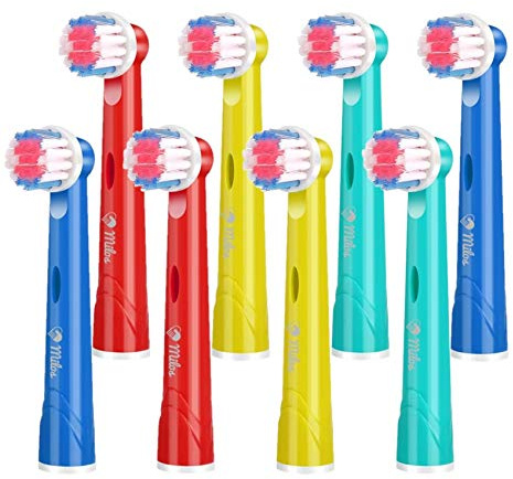 Aufsteckbürsten Kompatibel mit Oral B - Milos Professionelle Elektrische Bürstenköpfe für Oral B Ersatzköpfe für Kinder und Erwachsene Classic Precision Clean Bürstenköpfe 8 Stück