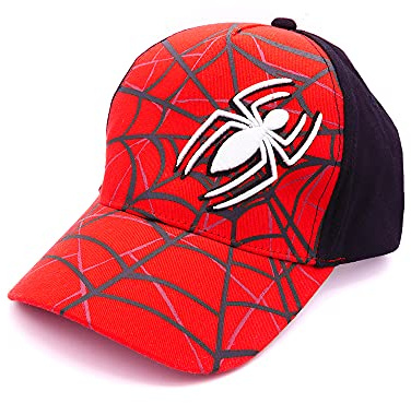 Marvel Spiderman Hat for Boys, Breathable Spiderman Baseball Cap for Toddlers, Boys Ages 3-9
