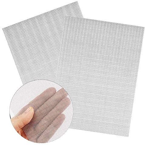Wire Mesh Maille Métallique Filtre, Grille Métallique Maille, Grillage Fine Maille, Grillage Métallique en Acier Inoxydable, Treillis Métallique 20 Mailles, Maille d'acier Inoxydable, 15x21cm