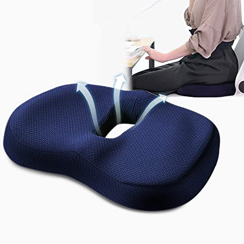 Memory Foam Seat Cushion for Office Workers, Comfortable Car Gaming Chair Cushion with Support for Long Sitting