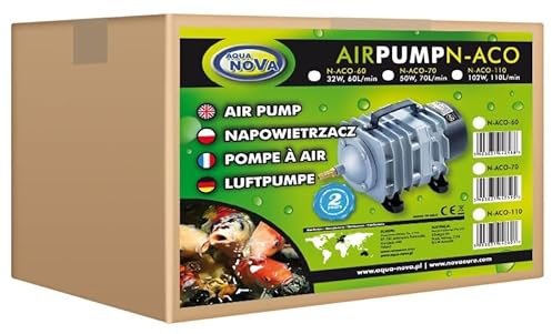 Aqua Nova Luftpumpe für Teich- oder Teich, N-ACO-70