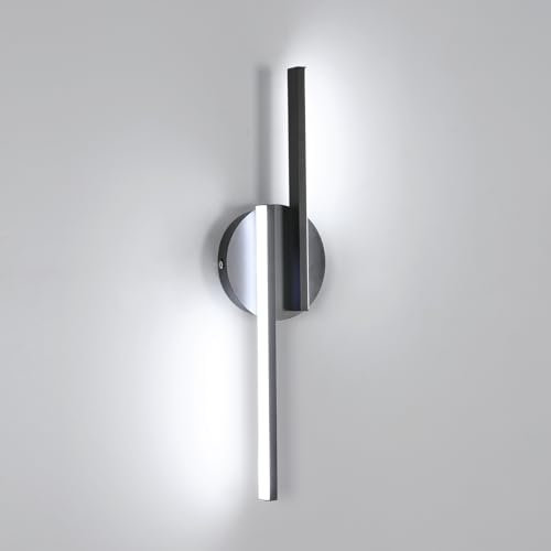 Tealight Applique Murale Intérieure LED, 16W Lampe Murale Moderne, Blanche Froide 6500K Luminaire Mural Interieur pour Chambre, Salon, Couloir, Escalier, 45cm