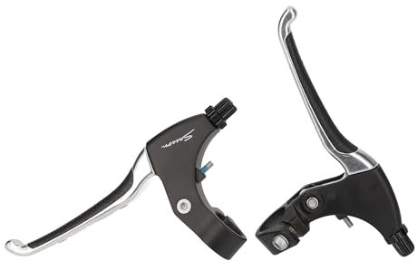 TIYO Bremshebel 4 Finger schwarz Alu Leder Paar
