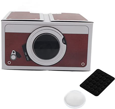 QANYEGN Proyector De Cartón para Teléfonos Inteligentes, Miniproyector Portátil para Teléfonos Móviles Inteligentes DIY, Convierta Su Hogar En Un Cine