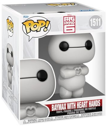 Funko POP! Super: BH6 – Baymax - (Heart Hands) - Big Hero 6 - Baymax – Riesiges Robowabohu - Vinyl-Sammelfigur - Geschenkidee - Offizielle Handelswaren - Spielzeug Für Kinder und Erwachsene