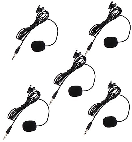 Toyvian 5stücke Telefonmikrofon Ansteckmikrofon Für Live-übertragungen Und Interviews Mikrofon Mit Design Langlebiges Mikrofon Aus Hochwertigem PVC-Material Klarer Für Telefonanrufe