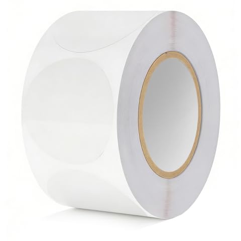 500 PCS Adesivo Trasparente Cerchio Etichette Adesive Trasparenti Rotonde