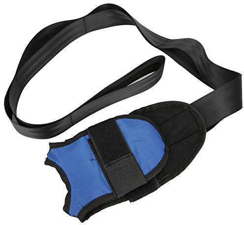 Cintura per lo stretching professionale per yoga e pilates, cinturino per le gambe con fibbia a multi-anello, cinturino regolabile da 39,3 pollici per stretching profondo