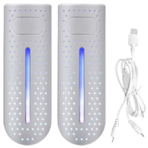 OSALADI Sèche-chaussures Intelligente Fonction Électrique Blanc Portable en Abs Minuterie Chauffe-chaussures et Séchage Rapide et Désodorisation pour Voyage et Hôtel