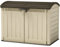 Keter Store-It Out Ultra Outdoor Plastic Garden Storage Bike Shed, Beige and Brown, 177 x 113 x 134 cm