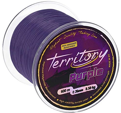 Karpfenschnur Angelschnur MIKADO Territory Purple 600m 0,26-0,40mm Monofil stark ! (0,40mm / 13,80kg)
