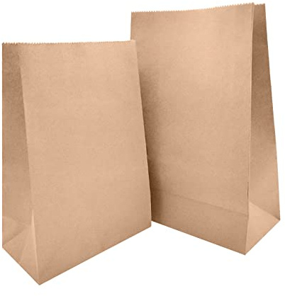 Flyoo 30 Pièces Sac en Papier Kraft Brun, Pochette Cadeau pour Fêtes d'Anniversaire, Mariages, Festivals, Magasins d'Alimentation, Cafés, Sandwich et Pain
