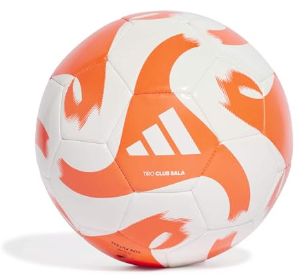 Adidas Unisex-Adult Tiro Club Sala Soccer Ball, White/Solar Red, 3