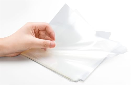 ZUIUINAO 50 Sheets Laser Transparency Film 8.5x11 Color Transparent Paper OHP Clear Overhead Projector Film