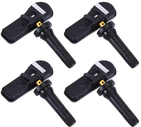 4 x sensori di pressione pneumatici per D-aci-a Sm*art Opel TPMS Sensor 407005642R sistema di controllo pressione pneumatici, valvola in metallo, sensore TPMS 407001628R, 407009322R, 407009987R,