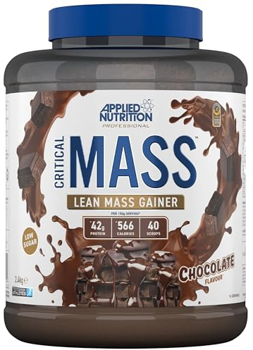 Applied Nutrition Critical Mass Professional - Weight Gain Protein Powder, High Calorie Weight Gainer, Lean Mass (2.4kg - 16 Servings) (Chocolate)