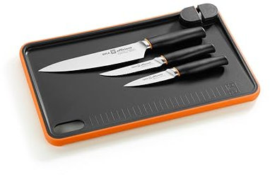 BRA Efficient Set 3 Coltelli con Tagliere