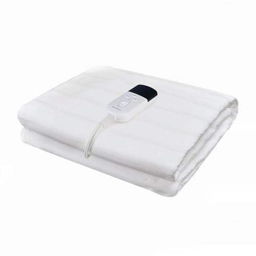 RUIANBAO Couverture chauffante électrique Couverture chauffante minuterie Tapis Chauffant Grande Taille 160 * 130cm 220V Matelas Chaud Hiver Chauffage de lit