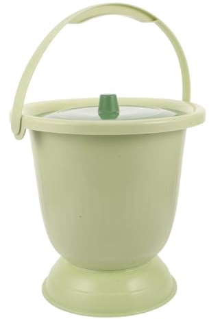 UTHCLO Orinatoio da Comodino Portatile con Coperchio Antiodore, Secchio per Wc per Donne Incinte e Anziani, Toilette Portatile da Viaggio e Uso Domestico con Maniglie Ergonomiche