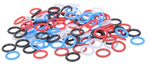 EXQIOUR 100pcs Pigeons Foot Bands Perfect for Training with Comfortable Rubber Construction Rubber Pigeons Foot Rings
