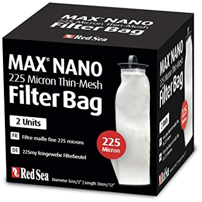 Red Sea Max Nano Bolsa de filtro de malla fina de 225 micras, 2 unidades (730773405800)